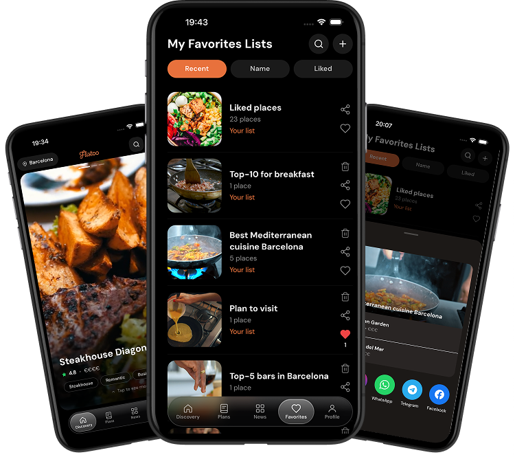 Flistoo app: discovery feed, favorite lists and sharing